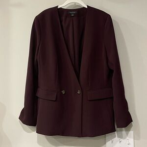 Ann Taylor Deep Burgundy Blazer